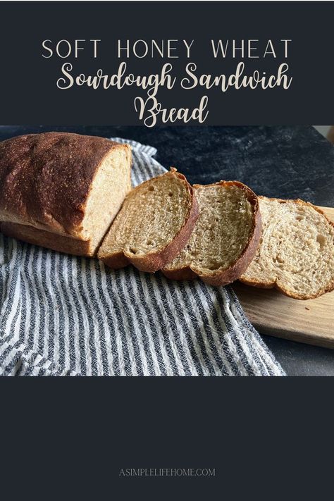 soft honey wheat sourdough sandwich bread on a wood cutting board with a ticking stripe linen.
#sourdoughbread #honeywheatsourdoughsandwichbread #wheatsourdoughsandwichbread #sourdoughsandwichbread #sourdoughrecipes #recipe #sourdough #sandwichbread #fermentedbread #honeywheatbread #foodie #madefromscratch #breadrecipes Honey Sourdough Bread Recipe, Sourdough Honey Wheat Sandwich Bread, Honey Whole Wheat Sourdough Bread, Honey Wheat Sourdough Sandwich Bread, Sourdough Honey Wheat Bread, Sourdough Wheat Sandwich Bread, Honey Wheat Sourdough Bread, Quick Sandwich Bread, Wheat Sourdough Sandwich Bread