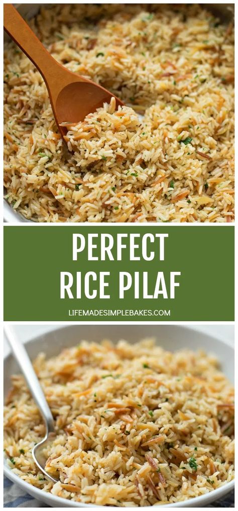 Easy Rice Pilaf, Rice Pilaf Recipe, Tofu Marinade, Rice Side Dish Recipes, Pilaf Recipes, Easy Rice, Rice Side, Perfect Rice, Meal Prep Plans