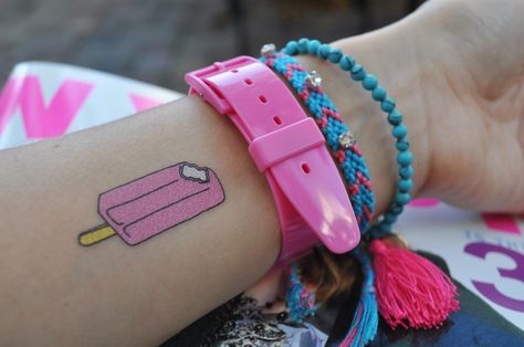 popsicle! Popsicle Tattoo Ideas, Popsicle Tattoo, Candy Tattoo, Uno Reverse, Believe Tattoos, Ice Cream Pink, Food Tattoos, Kawaii Tattoo, Design And Illustration