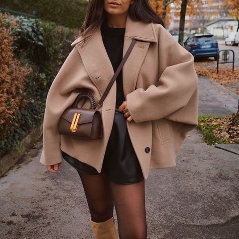 Oversized wool coat