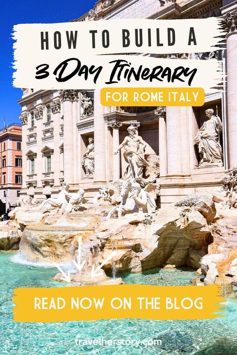 How to Build a 3 Day Itinerary for Rome Italy Free Things To Do In Rome, Rome Bucket List, Rome At Night, Rome Winter, 3 Days In Rome, Travel Rome, Visiting The Vatican, Rome Vacation, Things To Do In Rome