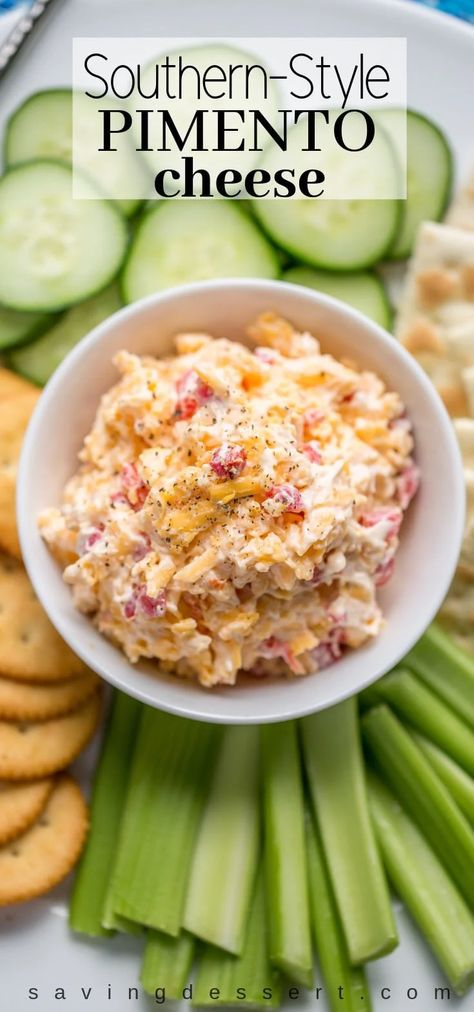 Southern Style Pimento Cheese, Southern Style Appetizers, Southern Snacks, Pimento Cheese Spread, Southern Cooking Recipes, Pimento Cheese Recipes, Sandwich Spread, Comfort Food Southern, Pimento Cheese