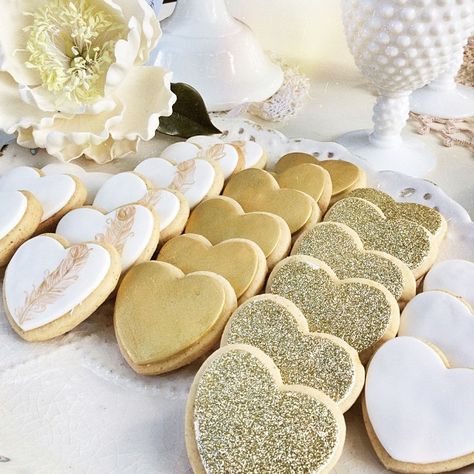 Gorgeous Cookies by Sugablossom Cakes Glitter Cookies, Bridal Styles, Wedding Guest List, Wedding Cookies, Wedding Checklist, Cookie Art, Guest List, Sweets Treats, Cupcake Cookies