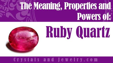 Ruby Quartz, Emotionally Drained, Large Intestine, Endocrine System, Creative Skills, Spirituality Energy, Interesting Stuff, Heart Chakra, Negative Energy