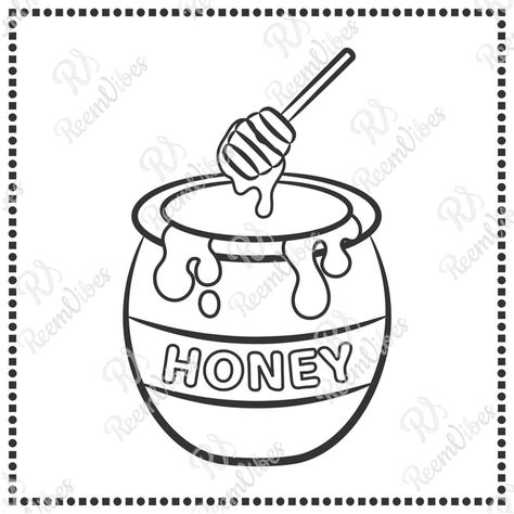 Printable cartoon of a cute honey jar drawing sketch for coloring Cute Honey Jar Drawing, Honey Jar Drawing, Arabic Sketch, Cute Honey Jar, Sketch For Coloring, Volcano Drawing, Jar Drawing, Lion Drawing, Cute Egg