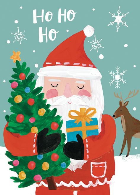 Christmas Illustration Cute, Mrs Claus Illustration, Xmas Illustration Design, Vintage Christmas Poster, Santa Illustration, Xmas Art, Christmas Card Illustration, Christmas Illustrations, Illustration Cute