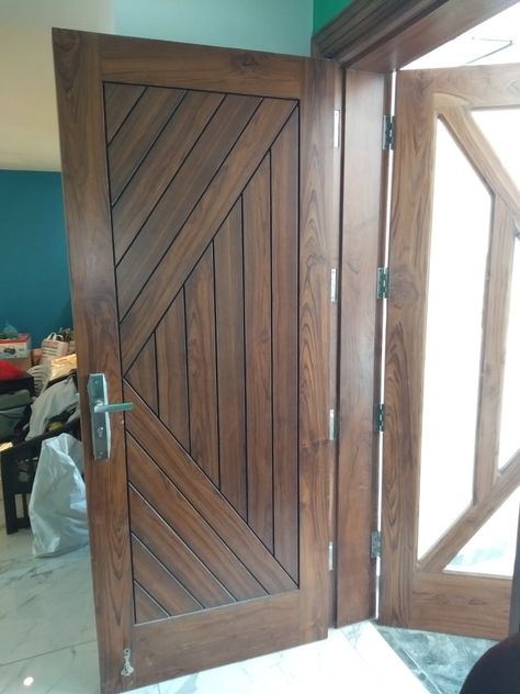 Semi Solid Door, Solid Door Design, Main Door Design Photos, Panel Door Design, Latest Door Designs, House Front Door Design, House Main Door Design, Single Door Design, Door Design Photos