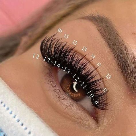 Wispy Spike Lash Extensions Map, 9d Volume Lashes, D Curl Lash Mapping, Soft Glam Wispy Lashes, Dramatic Wispy Lash Extensions Mapping, Volume Lash With Spikes, Wispy Russian Volume Lashes, Wispy Volume Mapping, Lash Mapping Spikes