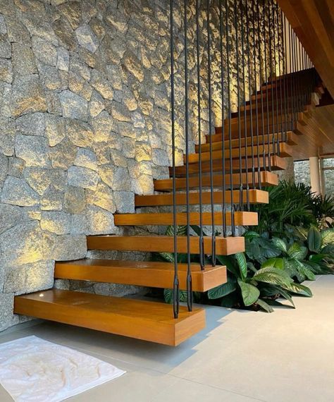 Staircase Plants, Light Stairs, Staircase Interior Design, Staircase Design Modern, Stairs Design Modern, Stairway Design, House Arch Design, Home Stairs Design, Stair Case