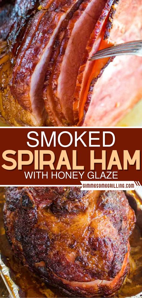 Smoked Spiral Ham, Cooking Spiral Ham, Smoked Ham Recipe, Holiday Ham Recipes, Potatoes Vegetables, Smoked Bbq, Spiral Ham, Honey Baked Ham, Smoked Food