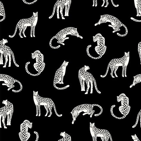 Seamless Animal Pattern, Freepik Pattern, Aop Prints, Leopard Silhouette, Animal Mix, Texture Nature, Pattern Illustrations, Palm Tree Vector, Postcard Mockup