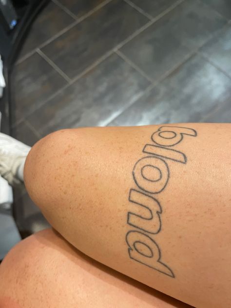 Blonde Album Tattoo, Frank Ocean Nights Tattoo, Tattoo Ideas Frank Ocean, Pleasure Over Matter Tattoo Frank Ocean, Ivy Frank Ocean Tattoo, Frank Ocean Tattoo Ideas Small, Blond Tattoo Frank Ocean, Frank Ocean Tattoo Lyrics, Frank Ocean Inspired Tattoos