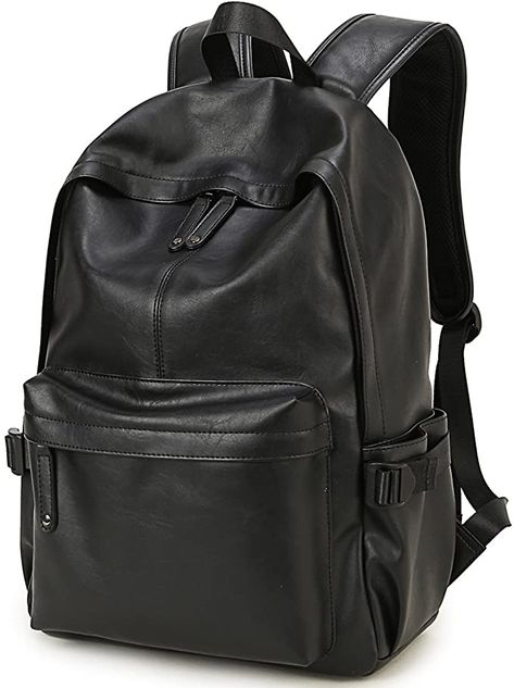 Amazon.com: BAOSHA BP-08 Unisex PU Leather Computer Laptop Bag 15.6 inch College School Backpack Shoulder Bags Travel Hiking Rucksack Casual Daypack Black: Clothing College Bags For Girls, Leather School Backpack, Leather Laptop Backpack, Rucksack Bag, Travel Rucksack, Laptop Shoulder Bag, College Bags, Rucksack Backpack, Backpack School