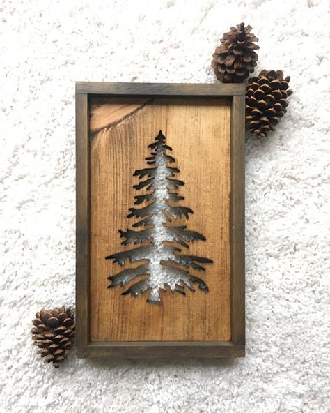 Scroll Saw Gift Ideas, Scroll Saw Christmas Tree, Wood Wall Signs, Wood Sign Decor, Scroll Saw Crafts, Laser Projects That Sell, Scroll Saw Signs, Scroll Saw Christmas Projects, Laser Engraving Projects