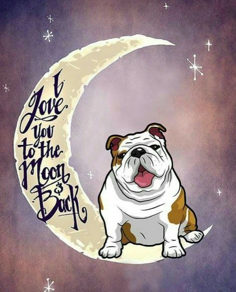 Amazon Store, To The Moon And Back, English Bulldog, To The Moon, The Moon, Bulldog, I Love You, Love You, I Love