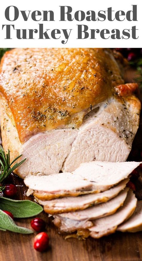 Thanksgiving Turkey Breast, Oven Roasted Turkey Breast, Turkey Breast Recipes, Cooking Turkey Breast, Traditional Thanksgiving Recipes, Crockpot Turkey, Turkey Glaze, Oven Roasted Turkey, Recipes Oven