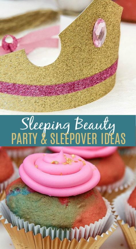 Sleeping Beauty Crafts, Sleeping Beauty Party Ideas, Party Hat Craft, Aurora Party, Sleeping Beauty Birthday Party, Beauty Party Ideas, Sleeping Beauty Party, Disney Aurora, Sleepover Tips