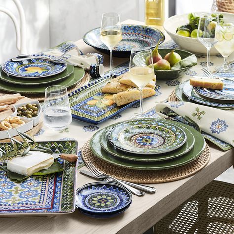 Rustic Ceramic Charger | Williams Sonoma Easy Grilling, Island Table, Bone China Dinnerware, Melamine Dinner Plates, Rustic Ceramics, Stoneware Dinnerware, Appetizer Plates, Mixed Greens, Cooking Inspiration