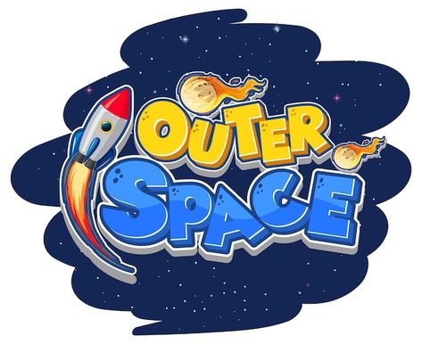 Spaceship Illustration, Space Font, Game Font, 7 Logo, Space Logo, Colorful Logo Design, Text Logo Design, Game Logo Design, Graphic Design Ads