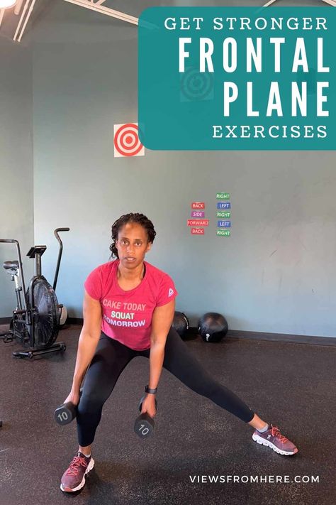 Get stronger with frontal plane exercises by incorporating them into each of your workouts. Exercises in multiple planes help prevent injuries. Plane Exercises, Frontal Plane, Sagittal Plane, Workouts Exercises, Shoulder Raises, Lateral Lunges, Strength Training Program, Gluteus Medius, Muscle Imbalance