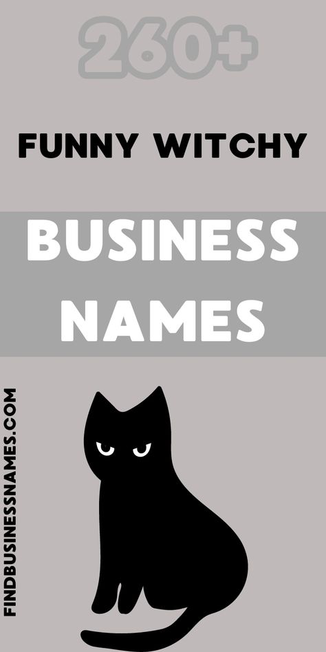 Unlock a world of humor and magic with these funny witchy business names! 

Perfect for your next magical venture, these quirky names will cast a spell of laughter and charm on everyone. 

#WitchyBusinessNames Funny She Shed Names, Witchy Store Names, Witch Business Names, Witchy Usernames, Witchy Last Names, Witchy Username Ideas, Witchy Business Names, Witch Names Ideas, Funny Business Names