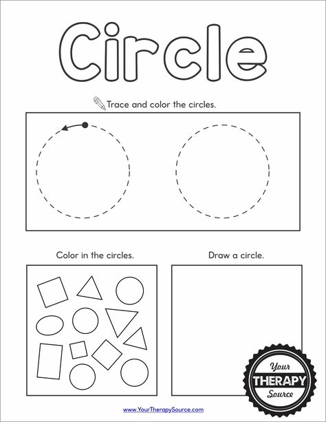 Shapes Worksheet Preschool - Free Printables - Your Therapy Source Shape Of The Week Preschool, Color Shapes Worksheet, Shapes Worksheets Preschool, Shapes Worksheets For Kids, Shapes Worksheets For Kindergarten, Preschool Activities Printable Free, Letter Y Crafts, Shapes Preschool Printables, October Preschool