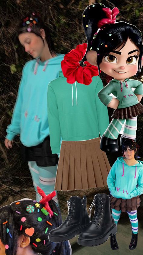 Venelope Costume Wreck It Ralph, Princess Vanellope Costume, Penelope Costume Wreck It Ralph, Vanellope Halloween Costume, Venelope Von Schweetz Cosplay, Venelope Costume Diy, Vanelope Von Sweet Costume, Penelope Von Schweetz Costume, Vaneloppe Von Schweetz Costume