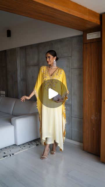 ALISHA PEKHA on Instagram: "@renaissance_by_mridula_ making these beautiful easy summer KAFTANS. A must have piece in your wardrobe- can wear it to a get-together, a small wedding- mehendi haldi, summer festivities. Always comfortable and just looks so elegant. 
You can DM @renaissance_by_mridula_  they will help you with fabric, sizing etc. 
My favourite is the blue ombré kaftan. The first one. And even the pink one. Which one did you love? 
.
#weddinggram #ethnicattire #weddingguestoutfit #designeroutfit #indiandesign #theallyedit" Kaftan For Haldi Function, Mehendi Outfits For Guests, Haldi Guest Outfit, Wedding Mehendi, Haldi Outfits, Outfit Planner, Haldi Outfit, Trendy Outfits Indian, Mehendi Outfits