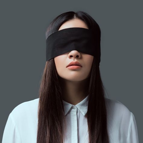 Person With Blindfold, Blindfolded Woman, Blind Fold, Blind Person, Mbti Type, Blind Girl, Emotional Awareness, Myers Briggs, Personality Type