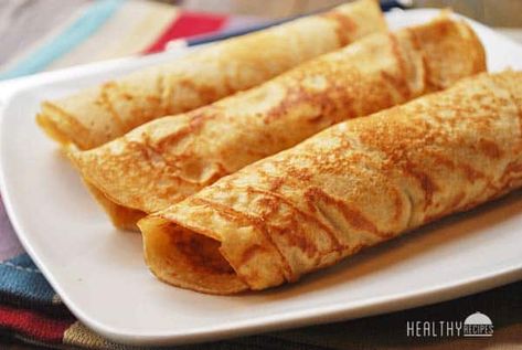 Pannenkoeken (Dutch Pancakes) Recipe | Healthy Recipes Blog Tortolini Recipe, Dutch Pancakes Recipe, Pannekoeken Recipe, Calabaza Recipe, Aruba Food, Dutch Cuisine, Dutch Pancakes, Dutch Food, Healthy Pancake Recipes