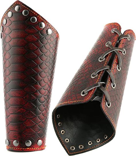 Knight Gauntlet, Leather Dragon, Leather Gauntlet, Leather Bracers, Výtvarné Reference, Armadura Medieval, Arm Guard, Dragon Knight, Leather Armor