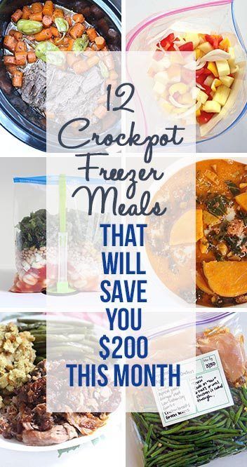 12 Crockpot Freezer Meals That Will Save You $200 This Month via @30daysblog Freezing Produce, Premade Meals, Cornbread Topping, Crockpot Mexican, Crockpot Freezer Meals, Chicken Freezer, Crockpot Chicken Healthy, Mexican Chili, Slow Cooker Freezer Meals