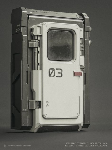 ArtStation - Optimized SciFi Door Design (Game ready), Josh Gambrell Cyberpunk Door Design, Sci Fi Door Design, Sci-fi Door, Futuristic Door, Scifi Door, Spaceship Door, Scifi Props, Scifi Design, Space Door