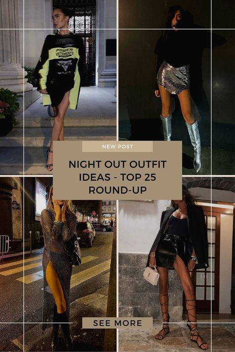 Top 20 night out outfit ideas from your favourite influencers Cute Bar Outfits Going Out, London Night Out Outfit, What To Wear To A Bar, Cute Bar Outfits, Rooftop Bar Outfit, Outfit Restaurant, Classy Going Out Outfits, Night Out Outfit Ideas, Bar Outfits