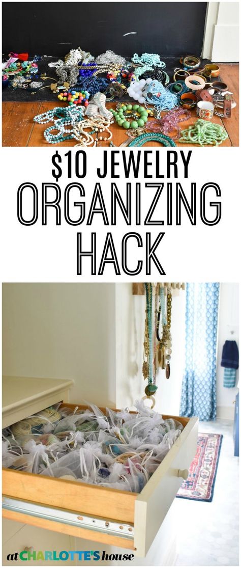 Earring Storage Drawer, Costume Jewelry Storage Ideas, Storing Necklaces Without Tangling, How To Store Necklaces Without Tangling, Jewelry Storage Ideas Diy, Statement Necklace Storage, Organizing Jewelry Ideas, Craft Storage Closet, Dark Green Living Room