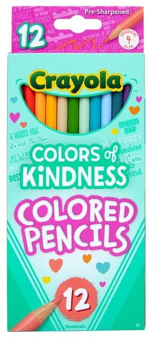 Crayola Colors of Kindness Special Edition Colored Pencils, School Supplies, 12 Count, Assorted Colors, Beginner Child and Up Crayola Pencils, Crayola Colored Pencils, Crayon Set, Colored Pencil Set, Coloring Supplies, Crayon Box, Easter Gift Baskets, Artists For Kids, Writing Supplies