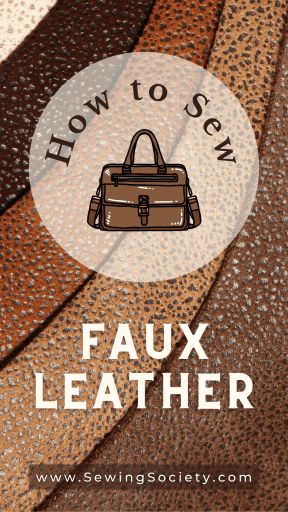 How to Sew Faux Leather – Sewing Society Diy Faux Leather Sewing Projects, Lv Faux Leather Fabric, Faux Leather Bag Pattern Free, How To Make Faux Leather Keychains, Sewing With Faux Leather Projects, Faux Leather Diy Projects Ideas, Sewing Faux Leather Fabric, Crafts With Faux Leather Sheets, Faux Leather Purse Diy