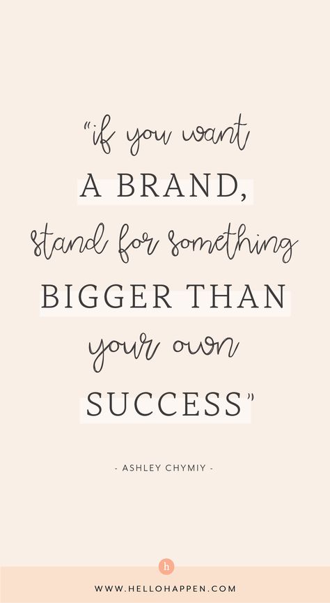 If you want a brand, stand for something bigger than your own success. your tribe will only get EXCITED about what you're doing if it goes beyond your own wallet! // personal branding tips building / building business on social media / business marketing ideas creativity tips / define your brand marketing / brand guidelines / small business branding ideas / self promotion ideas marketing tips / personal branding exercises #businesstips #brandingtips #marketingtips #buildyourbrand Self Promotion Ideas, Branding Exercises, Promotion Ideas Marketing, Business Branding Ideas, Motivational Quotes For Success Career, Business Marketing Ideas, Branding Quotes, Success Quotes Business, Promotion Ideas