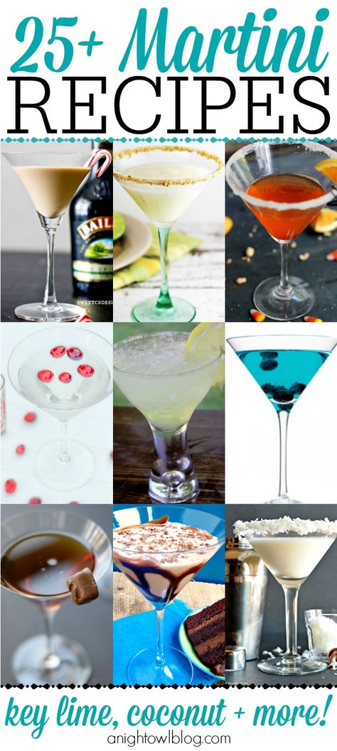 What a great list of Martini recipes! Cosmo Martini Recipe, Martini Night Party, Different Types Of Martinis, Vodka Martini Recipes Easy, Unique Martini Recipes, Martini Theme Party Ideas, Vodka Martinis, Martini Recipes Vodka, Cocktails Vodka