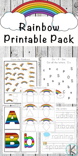 FREE Rainbow Worksheets for Kids - kids will have fun practicing alphabet letters, counitng, syllables, key words, color words, and more with these fun, free printable worksheets for preschool, kindergarten, and first grade kids. #rainbows #preschoolworskheets #kindergartenworksheets #toddlerworksheets #freeworksheets #worksheetsforkids #kindergartenworksheetsandgames Rainbow Preschool, Preschool Rainbow, Rainbow Lessons, Education Printables, Theme Baskets, Rainbow Activities, Alphabet Worksheets Kindergarten, Color Words, Rainbow Printable