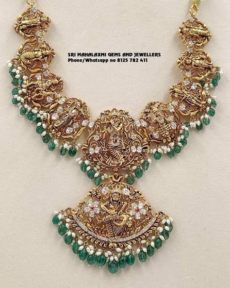 Dhashavathar Jewellery Gold, Dhashavathar Jewellery, Radha Krishna Jewellery Necklaces, Dashavataram Necklace Gold, Dasavataram Necklace Gold, Dashavatharam Necklace, Dasavatharam Jewellery, Radha Krishna Jewellery, Dashavataram Necklace