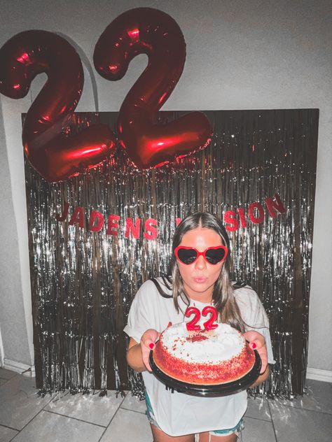 Feeling 22 twenty second birthday party ideas and decorations Twenty Two Birthday Ideas, 22 Party Decorations, Simple 22 Birthday Decorations, Feeling 22 Party, Feelin 22 Birthday Ideas, 22 Bday Ideas, Feeling 22 Birthday Ideas, 22 Birthday Theme Party Ideas, 22 Birthday Party Ideas