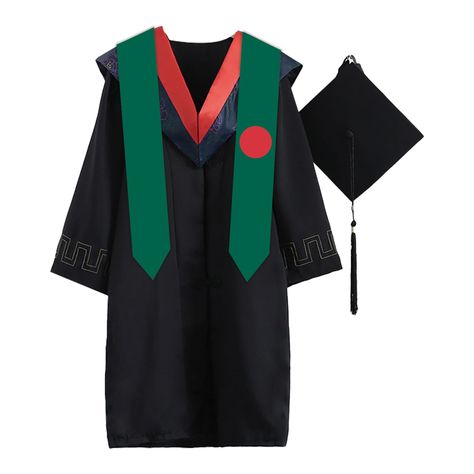 PRICES MAY VARY. Bright colors and clear patterns. Sash size is 180 x 13 cm. Graduation supplies for international students. Fine workmanship, durable material. Return or exchange is supported. Return or exchange is supported. Bangladesh Flag, Graduation Sash, Branded Scarves, Stole Scarf, Graduation Decorations, International Students, Bright Colors, Gift Shop, Top Styles