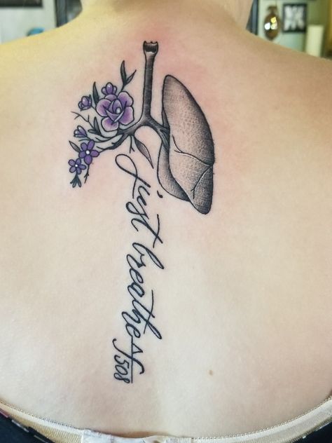 Respiratory Therapy Tattoo, Lungs Tattoo Small, Lungs Art, Survivor Tattoo, Bestie Tattoo, Tatuaje A Color, Half Sleeve Tattoo, Mom Tattoos, Art Tattoos