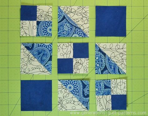 Block Patterns For Quilting, 16 Inch Quilt Blocks, Quilt Blocks Easy Free Pattern, Simple Quilt Blocks, Quilting Fabric Projects, Diagonal Design, Quilt Blocks Easy, Quilting Designs Patterns, Quilt Block Patterns Free