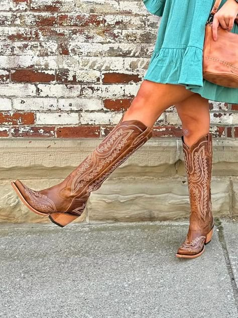 Ariat Women's Casanova Shades of Grain Cowgirl Boots 10044481 – Painted Cowgirl Western Store Ariat Tall Boots Women's, Colorful Cowgirl Boots Outfit, Tall Boots For Women, Dressy Cowgirl Boots, Ariat Boots Women, Lane Boots Outfit, Fredericksburg Outfit, Ariat Casanova Boots Outfit, Ariat Casanova Boots