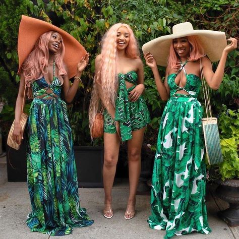 Tropical Vacation Outfits Black Women, Tropical Outfits, Outfits Black Women, Vacay Outfits, Vacation Outfit, Ladies Gown, African Design Dresses, Weekend Style, Ankara Styles