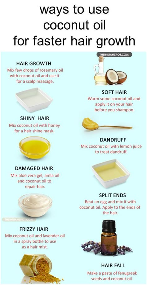 Home Remedies for Healthier Hair Coconut Oil For Hair, Homemade Hair Treatments, Faster Hair Growth, Benefits Of Coconut, Oil For Hair Growth, Hair Growing Tips, Vitamins For Hair Growth, Oil For Hair, Benefits Of Coconut Oil