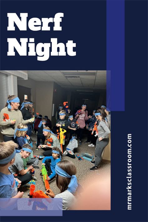 Nerf night is a fan favorite at Mr. Mark's church, and the kiddos have a blast! Involve families and have a family event! Visit our site for details and more ideas Mother Son Game Night Ideas School, Mother Son Event Ideas, Parents Night Out Ideas Church, Youth Group Theme Nights, Mother Son Night Ideas For School, Church Family Night Ideas, Youth Lock In Ideas Church, Children's Ministry Ideas, Lock In Ideas Church