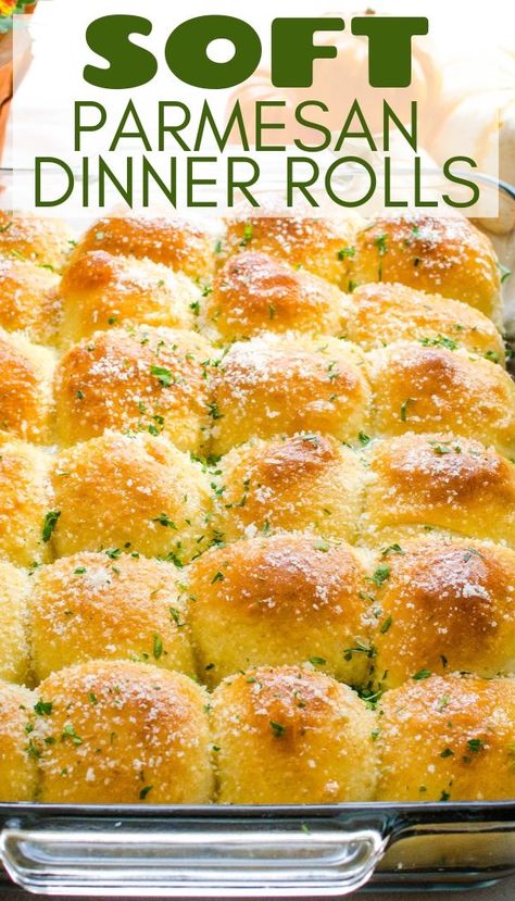 My easy, homemade, pull apart dinner rolls recipe is perfect for a crowd at Thanksgiving or Christmas. These no-knead rolls are soft, buttery and tasty with parmesan cheese in the dough and sprinkled on top. #dinnerrolls #holidayrolls Pull Apart Dinner Rolls, Yeast Roll Recipe, Parmesan Dinner, Yeast Roll, Easy Yeast Rolls, Yeast Rolls Recipe, Mothers Day Dinner, Amigurumi For Beginners, Homemade Rolls